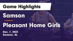 Samson  vs Pleasant Home  Girls Game Highlights - Dec. 7, 2023