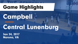 Campbell  vs Central Lunenburg Game Highlights - Jan 24, 2017