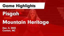 Pisgah  vs Mountain Heritage  Game Highlights - Dec. 5, 2023