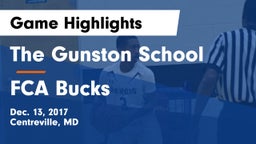The Gunston School vs FCA Bucks Game Highlights - Dec. 13, 2017