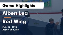 Albert Lea  vs Red Wing  Game Highlights - Feb. 18, 2023