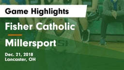 Fisher Catholic  vs Millersport Game Highlights - Dec. 21, 2018