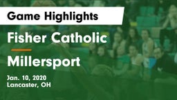 Fisher Catholic  vs Millersport  Game Highlights - Jan. 10, 2020