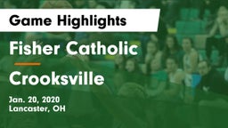 Fisher Catholic  vs Crooksville  Game Highlights - Jan. 20, 2020
