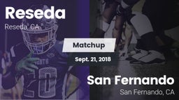 Matchup: Reseda  vs. San Fernando  2018