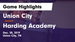 Union City  vs Harding Academy Game Highlights - Dec. 20, 2019
