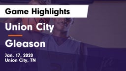 Union City  vs Gleason  Game Highlights - Jan. 17, 2020
