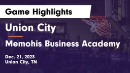 Union City  vs Memohis Business Academy Game Highlights - Dec. 21, 2023