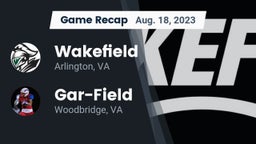 Recap: Wakefield  vs. Gar-Field  2023