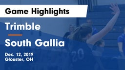 Trimble  vs South Gallia Game Highlights - Dec. 12, 2019