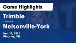 Trimble  vs Nelsonville-York  Game Highlights - Jan. 23, 2021