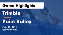 Trimble  vs Paint Valley  Game Highlights - Feb. 25, 2021