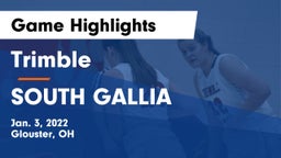 Trimble  vs SOUTH GALLIA  Game Highlights - Jan. 3, 2022