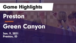 Preston  vs Green Canyon Game Highlights - Jan. 9, 2021