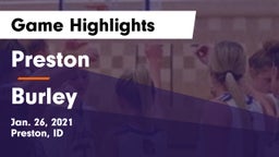 Preston  vs Burley  Game Highlights - Jan. 26, 2021