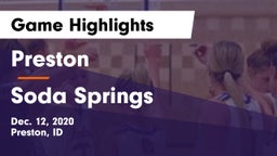 Preston  vs Soda Springs  Game Highlights - Dec. 12, 2020
