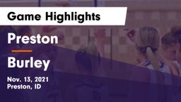 Preston  vs Burley  Game Highlights - Nov. 13, 2021
