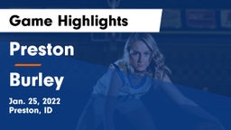 Preston  vs Burley  Game Highlights - Jan. 25, 2022