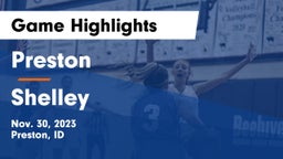 Preston  vs Shelley  Game Highlights - Nov. 30, 2023