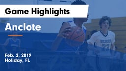 Anclote  Game Highlights - Feb. 2, 2019