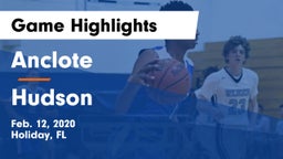 Anclote  vs Hudson  Game Highlights - Feb. 12, 2020