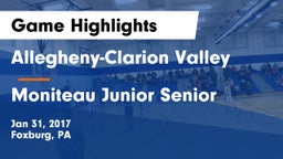 Allegheny-Clarion Valley  vs Moniteau Junior Senior  Game Highlights - Jan 31, 2017