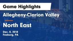 Allegheny-Clarion Valley  vs North East  Game Highlights - Dec. 8, 2018