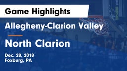 Allegheny-Clarion Valley  vs North Clarion Game Highlights - Dec. 28, 2018