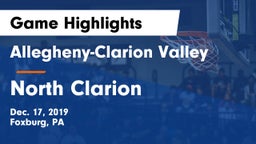Allegheny-Clarion Valley  vs North Clarion Game Highlights - Dec. 17, 2019