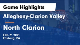 Allegheny-Clarion Valley  vs North Clarion Game Highlights - Feb. 9, 2021