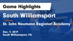 South Williamsport  vs St. John Neumann Regional Academy Game Highlights - Dec. 9, 2019