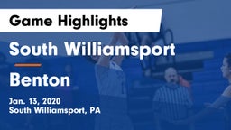 South Williamsport  vs Benton Game Highlights - Jan. 13, 2020