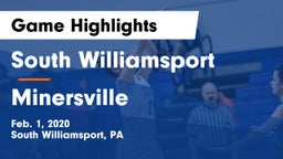 South Williamsport  vs Minersville  Game Highlights - Feb. 1, 2020
