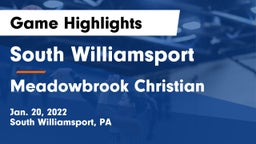 South Williamsport  vs Meadowbrook Christian Game Highlights - Jan. 20, 2022