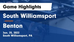 South Williamsport  vs Benton Game Highlights - Jan. 25, 2022