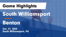 South Williamsport  vs Benton Game Highlights - Jan. 21, 2023