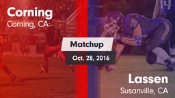 Matchup: Corning  vs. Lassen  2016