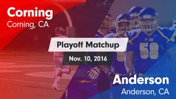 Matchup: Corning  vs. Anderson  2016