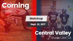 Matchup: Corning  vs. Central Valley  2017