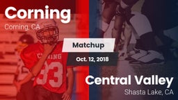 Matchup: Corning  vs. Central Valley  2018