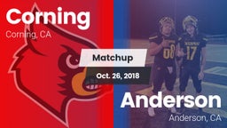 Matchup: Corning  vs. Anderson  2018