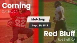 Matchup: Corning  vs. Red Bluff  2019