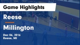 Reese  vs Millington  Game Highlights - Dec. 6, 2016