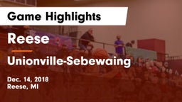 Reese  vs Unionville-Sebewaing  Game Highlights - Dec. 14, 2018