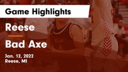 Reese  vs Bad Axe  Game Highlights - Jan. 12, 2022