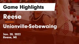 Reese  vs Unionville-Sebewaing  Game Highlights - Jan. 28, 2022