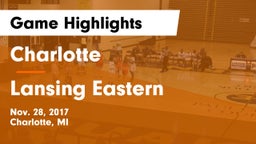 Charlotte  vs Lansing Eastern Game Highlights - Nov. 28, 2017