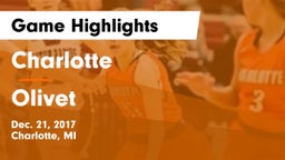 Charlotte  vs Olivet  Game Highlights - Dec. 21, 2017