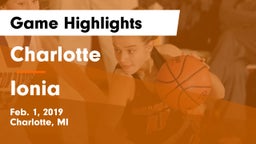 Charlotte  vs Ionia  Game Highlights - Feb. 1, 2019