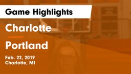 Charlotte  vs Portland  Game Highlights - Feb. 22, 2019